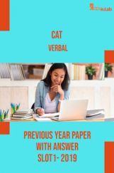 CAT Verbal Previous Year Paper With Answer Slot1 2019 CAT Verbal Previous Year Paper With Answer Slot1 2019